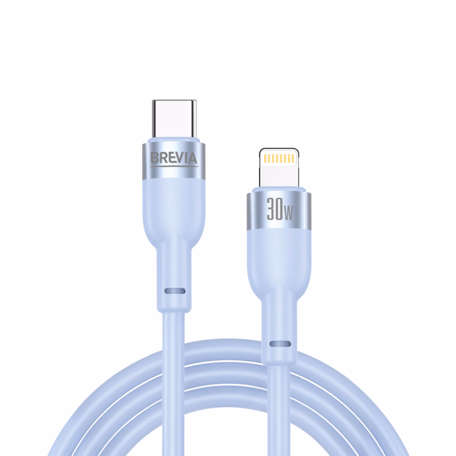 Кабель Brevia Type-C to Lightning 30W 1,2м, синій ZIP, 52120UCLZ1 52120UCLZ1