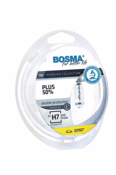 Набір ламп розжарювання H7 Plus 50%, 12 V, 55W, PX26D 1406125526P3