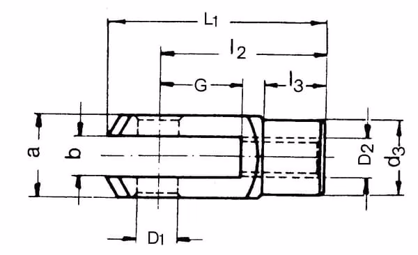 Clevis FZB M16 x 32 з затискачем