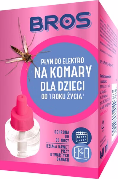 Рідинний змінний картридж для електричного випарника від комарів, призначений для дитячих кімнат, розрахований на 60 ночей. 1594454