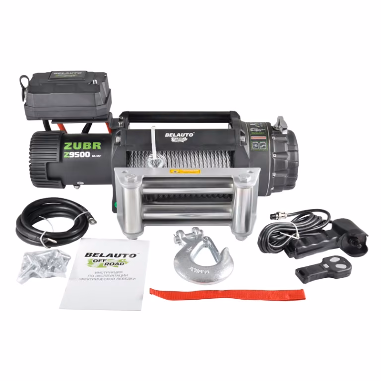 Лебідка BELAUTO ZUBR Z9500 9500lbs (6.0hp/4.4kw; 212:1) Z9500