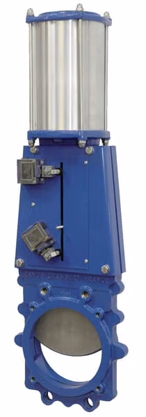 Вентіль металевий + пневмоциліндр DN150 VGRP125