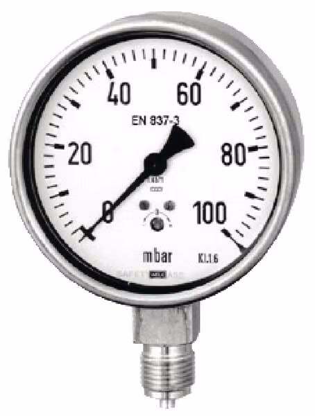 Манометр газу D100, 0-100м MA100010063250