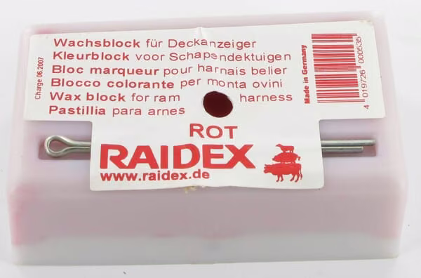 Восковий маркерний блок Raidex Red VV8035