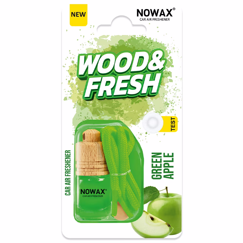 Ароматизатор повітря в блістері Nowax Wood&Fresh - Green Apple NX92044