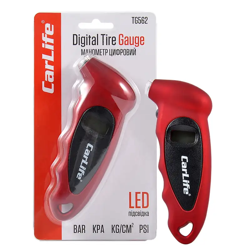 Манометр цифровий CarLife TG562, 7 bar TG562