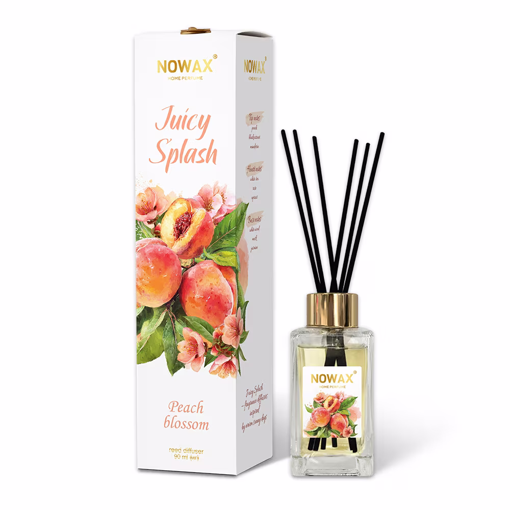 Аромадифузор з паличками Nowax Juicy Splash - Peach Blossom 90мл, NX00174