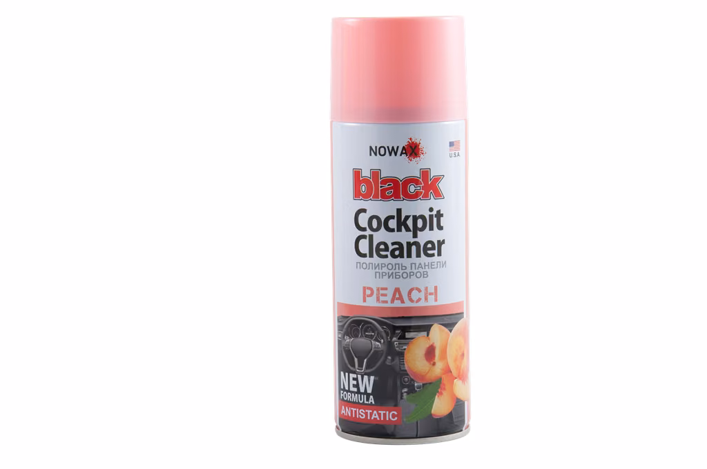 Поліроль для панелі приладів NOWAX Black Spray Peach, 450мл NX00456