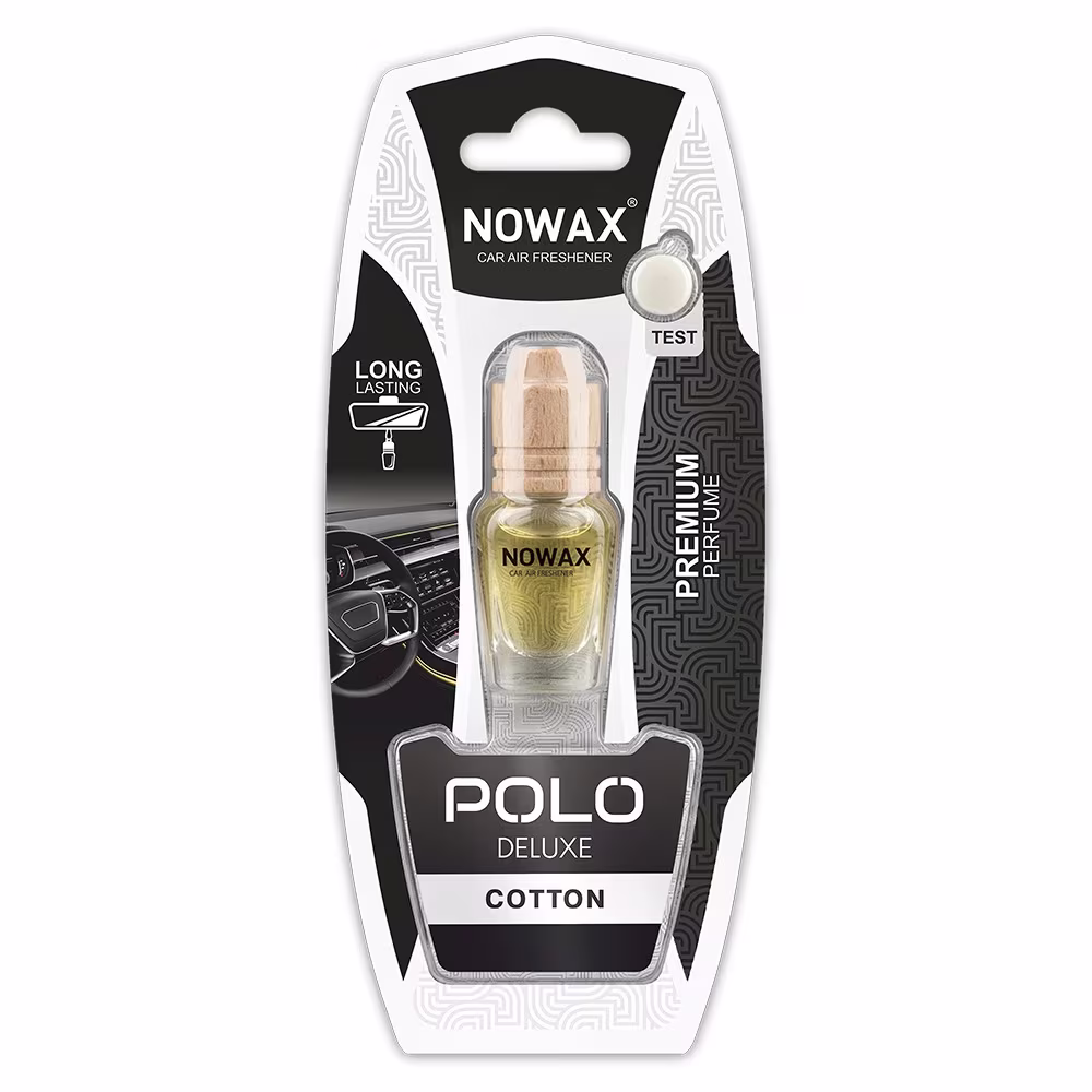 Ароматизатор повітря в блістері Nowax Polo Deluxe - Cotton 7мл