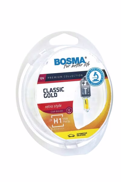 Набір ламп розжарювання H1 Classic Gold, 12 V, 55W, 14,5S 14061255145P5