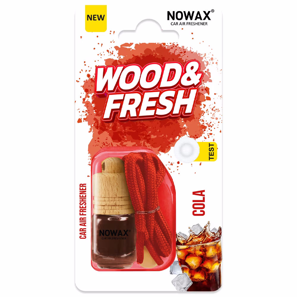 Ароматизатор повітря в блістері Nowax Wood&Fresh - Cola NX92037