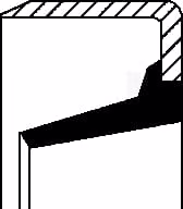 Ущільнення VB2Y 41,2x59,1x11,1 NBR 32167N