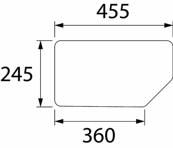 Заднє скло нижнє D6874