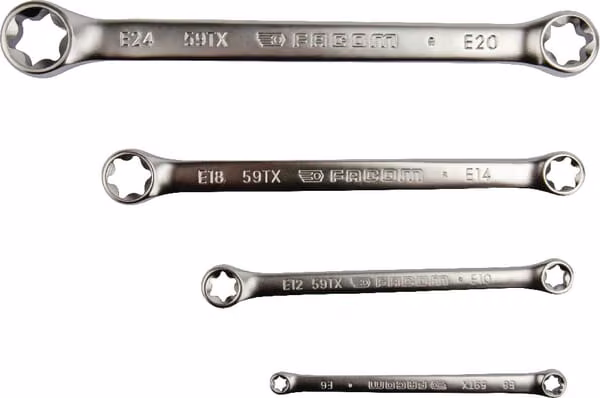 Набір плоских кільцевих ключів torx 59TXJ4