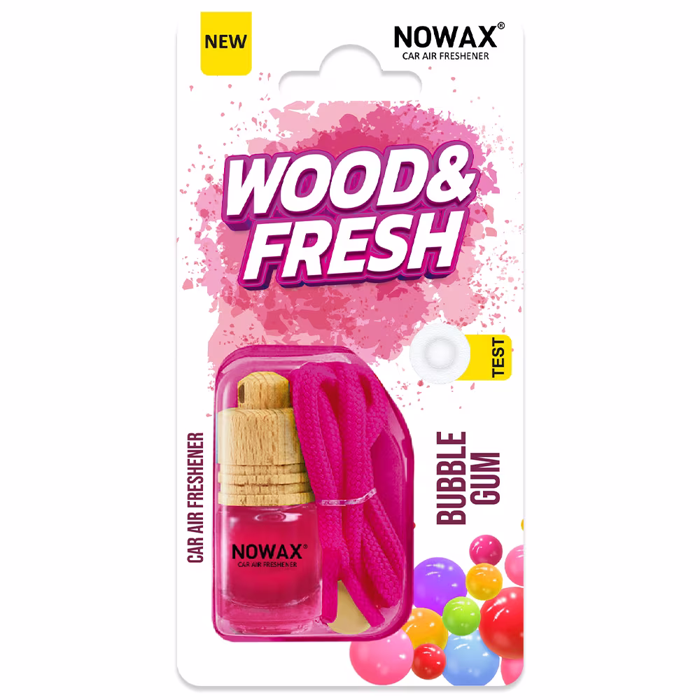 Ароматизатор повітря в блістері Nowax Wood&Fresh - Bubble Gum NX92006