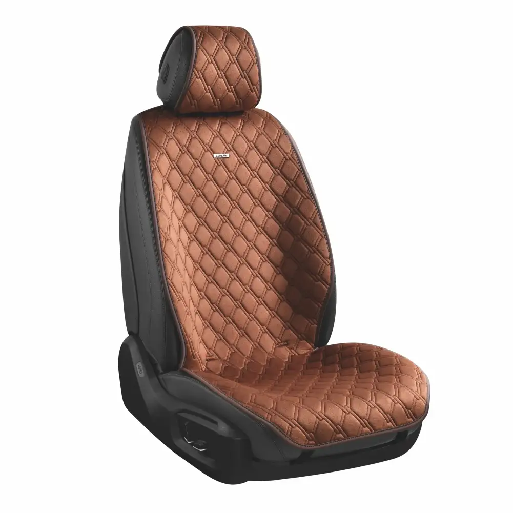 Преміальні накидки для передніх сидінь CarLife Turbo, coffee, SC30402 SC30402