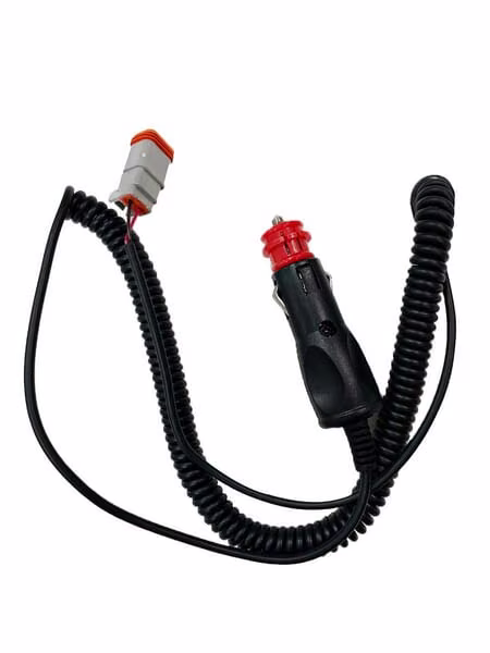 Пружинний кабель 3м DT + запальничка (макс. 25Вт) KADTSPIRCIG