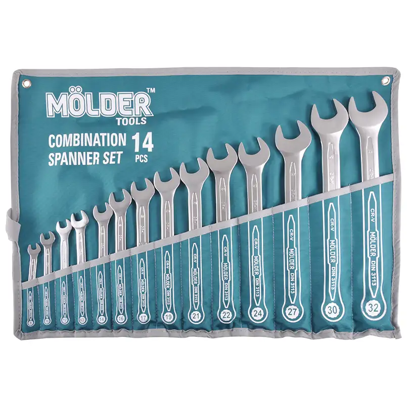 Набір ключів Molder MT58114 CR-V, 8-32мм, 14шт