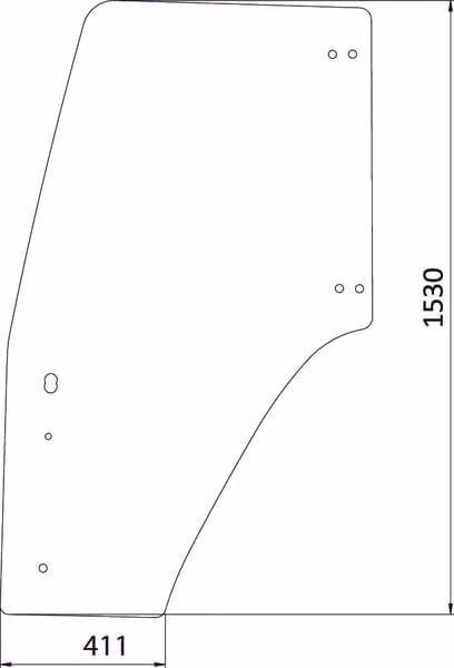 Дверне скло 82036001KR