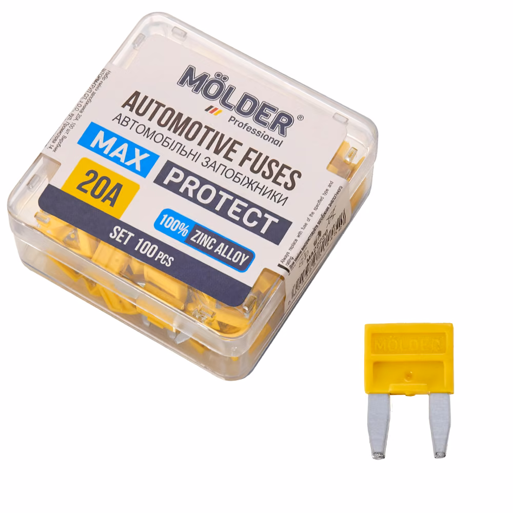 Набір запобіжників Molder "міні" 20А, 100 шт MA22220 MA22220