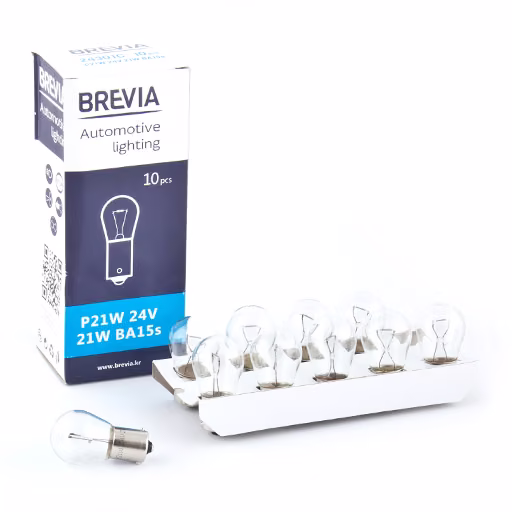Лампа розжарювання Brevia P21W 24V 21W BA15s CP 24301C