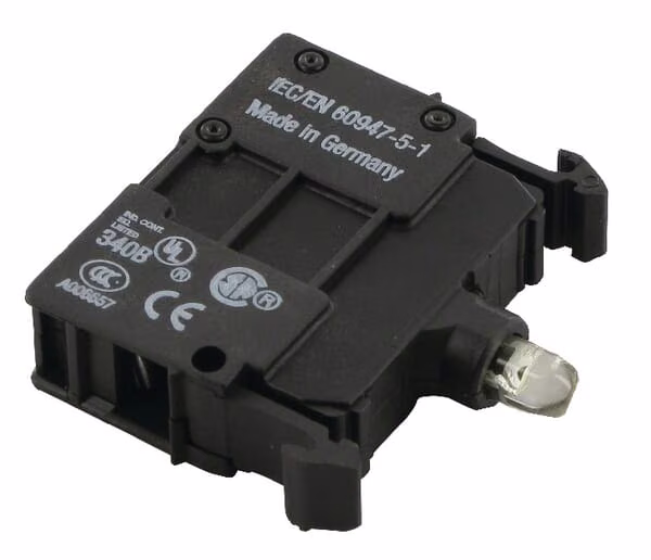 Світлодіод білий, електричний, 12-30V, передній M22LEDW