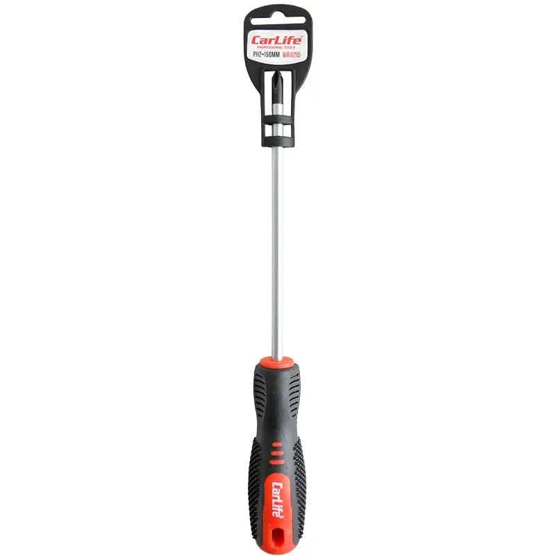 Викрутка хрестова CarLife WR6215 PH2x150mm, Cr-V 6150 WR6215
