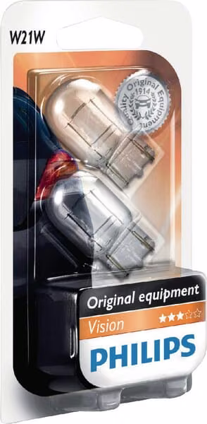 Лампочка звичайна W21W 12V 21W W3x16d Philips GL12065B2