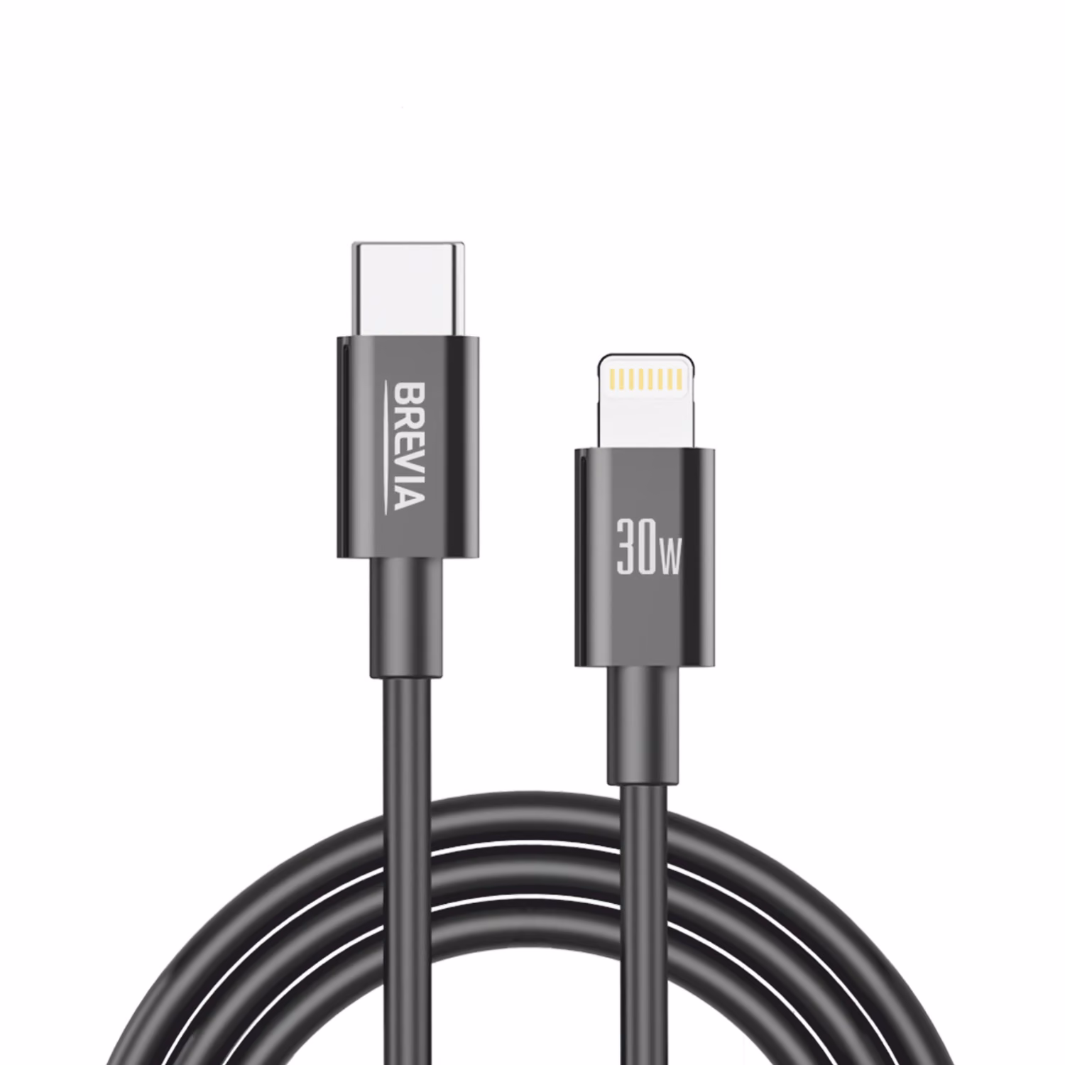 Кабель Brevia Type-C to Lightning 30W 1м, чорний box, 55100BCLC1 55100BCLC1
