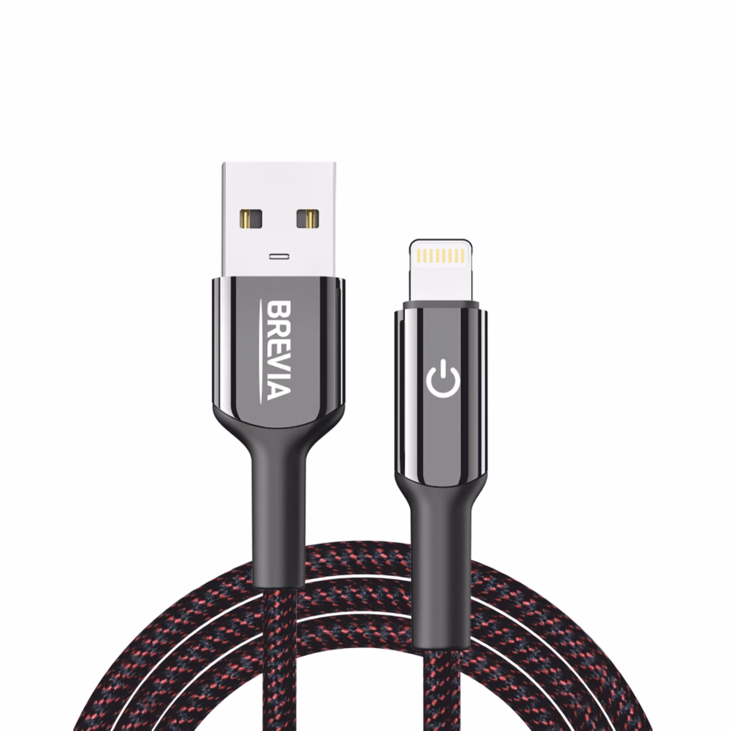 Кабель Brevia USB to Lightning 2,4А 1,2м, чорний box, 54120BULC1 54120BULC1